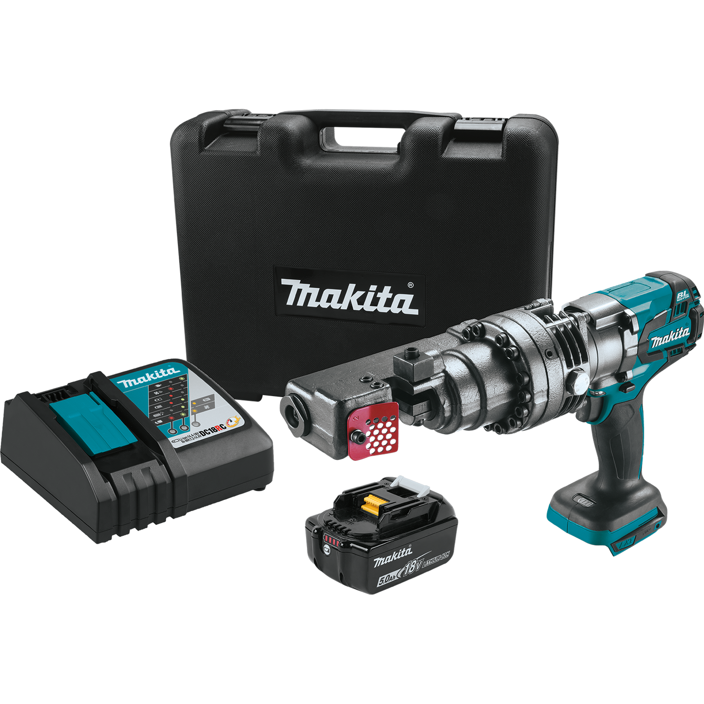 Makita XCS04T1 18V LXT® Lithium‑Ion Brushless Cordless Rebar Cutter Kit (5.0Ah)