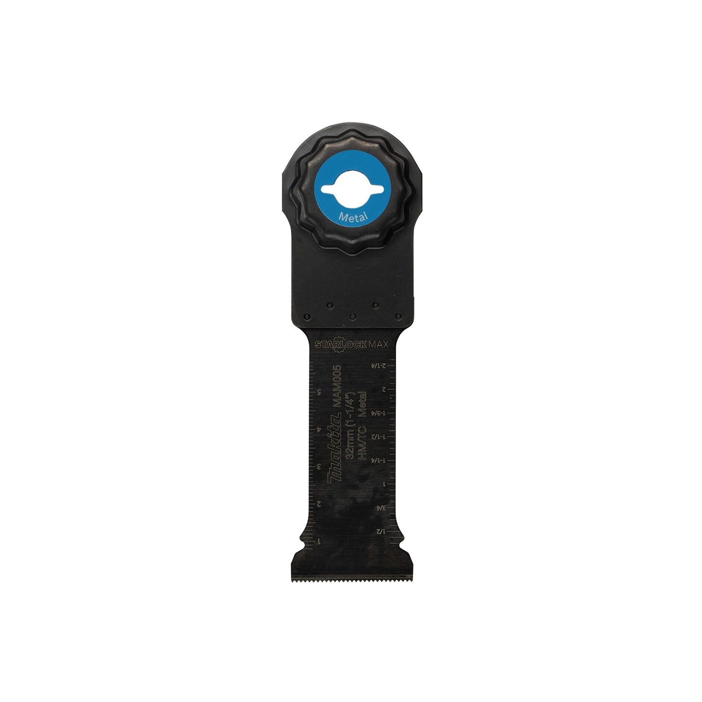 Makita E-08567 StarlockMax® Oscillating Multi‑Tool 1‑1/4" Hard Metal with Tungsten Carbide Teeth Plunge Cut Blade for Metal Cutting