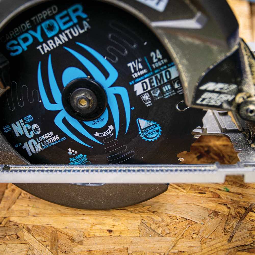 Spyder 13006 Spyder Demo 7-1/4-In 24-Tooth Rough Finish Tungsten Carbide-Tipped Steel Circular Saw Blade