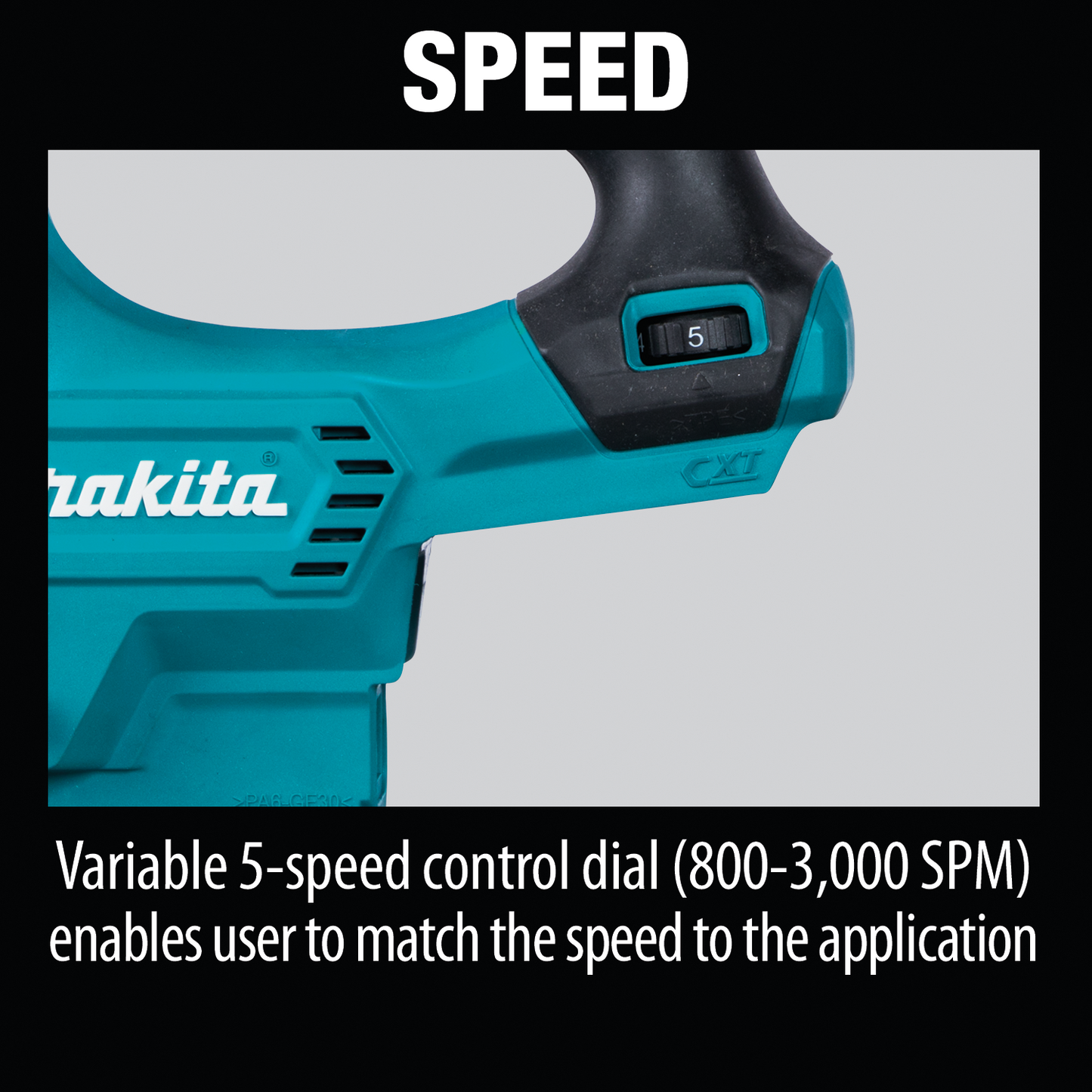 Makita VJ06Z 12V max CXT® Lithium‑Ion Brushless Cordless Top Handle Jig Saw, Tool Only