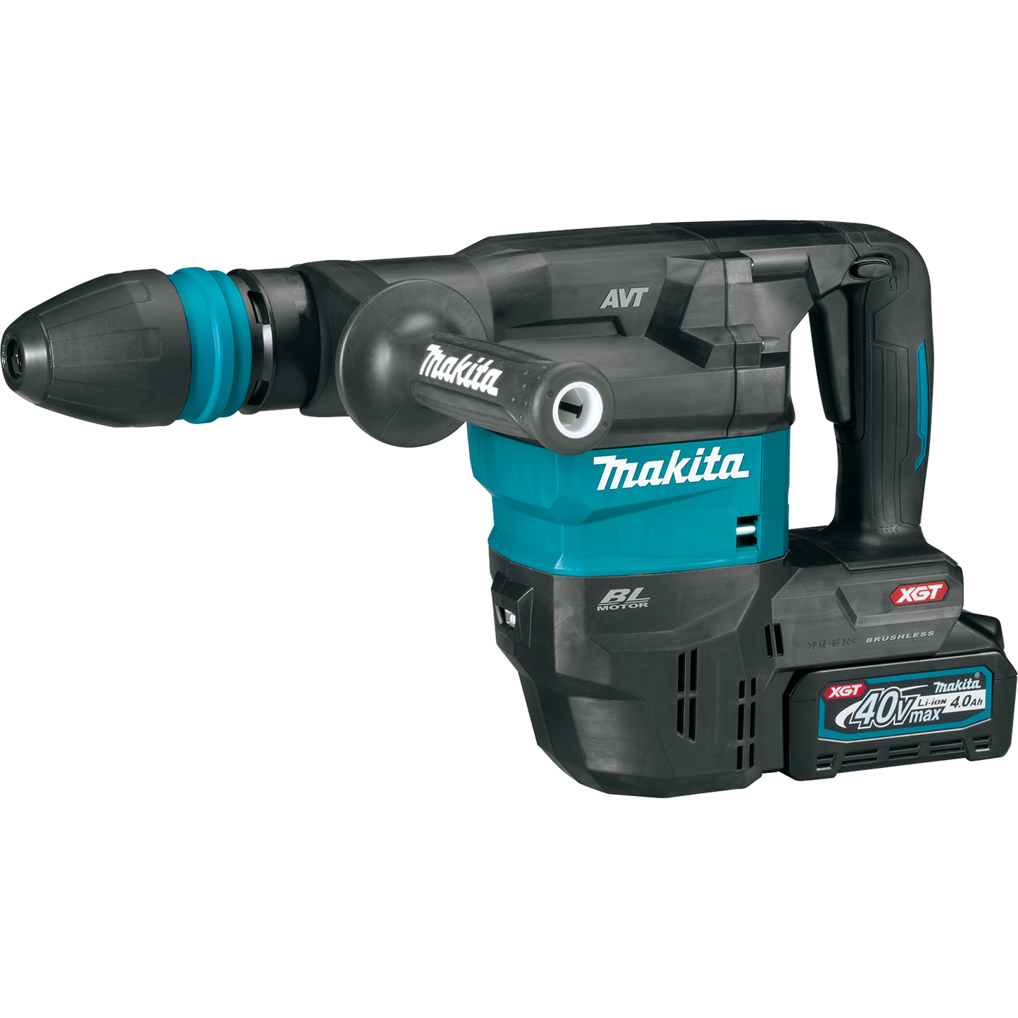 Makita GMH01M1 40V max XGT® Brushless Cordless 15 lb. SDS‑MAX AVT® Demolition Hammer Kit, AWS® Capable (4.0Ah)