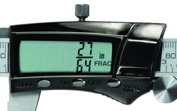 General Tools 147 Digital Fractional Caliper With Extra-Large Lcd Screen