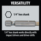 Makita D-23949 3/8" Titanium Coated Drill Bit, 1/4" Hex Shank