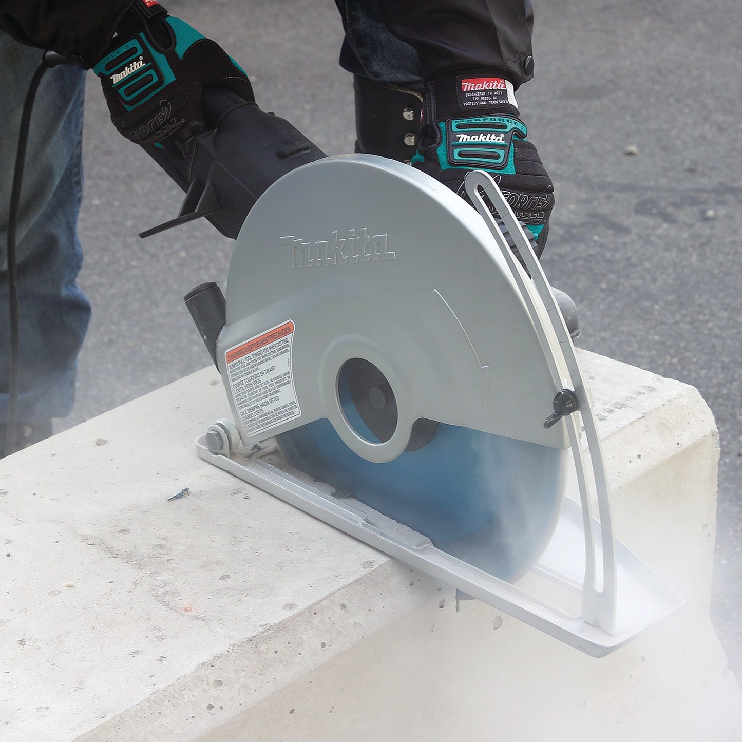 Makita 4114X 14" SJS™ Electric Angle Cutter, with 14" Diamond Blade