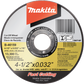 Makita B-46159-25 4‑1/2" x .032" x 7/8" Ultra Thin Cut‑Off Wheel, Stainless, 25/pk