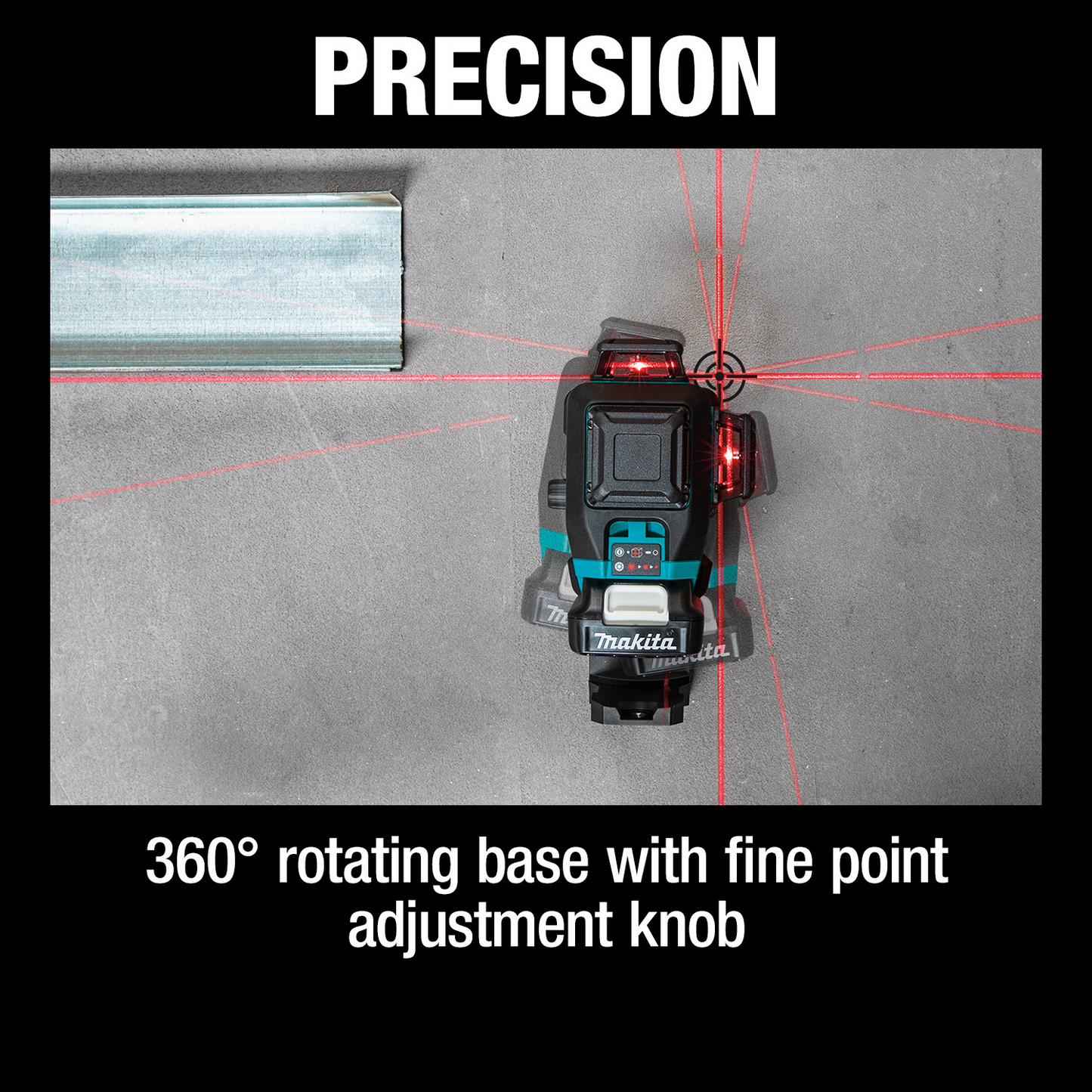 Makita SK700DNAJ 12V max CXT® Lithium‑Ion Cordless Self‑Leveling 360° 3‑Plane Red Laser Kit (2.0Ah)