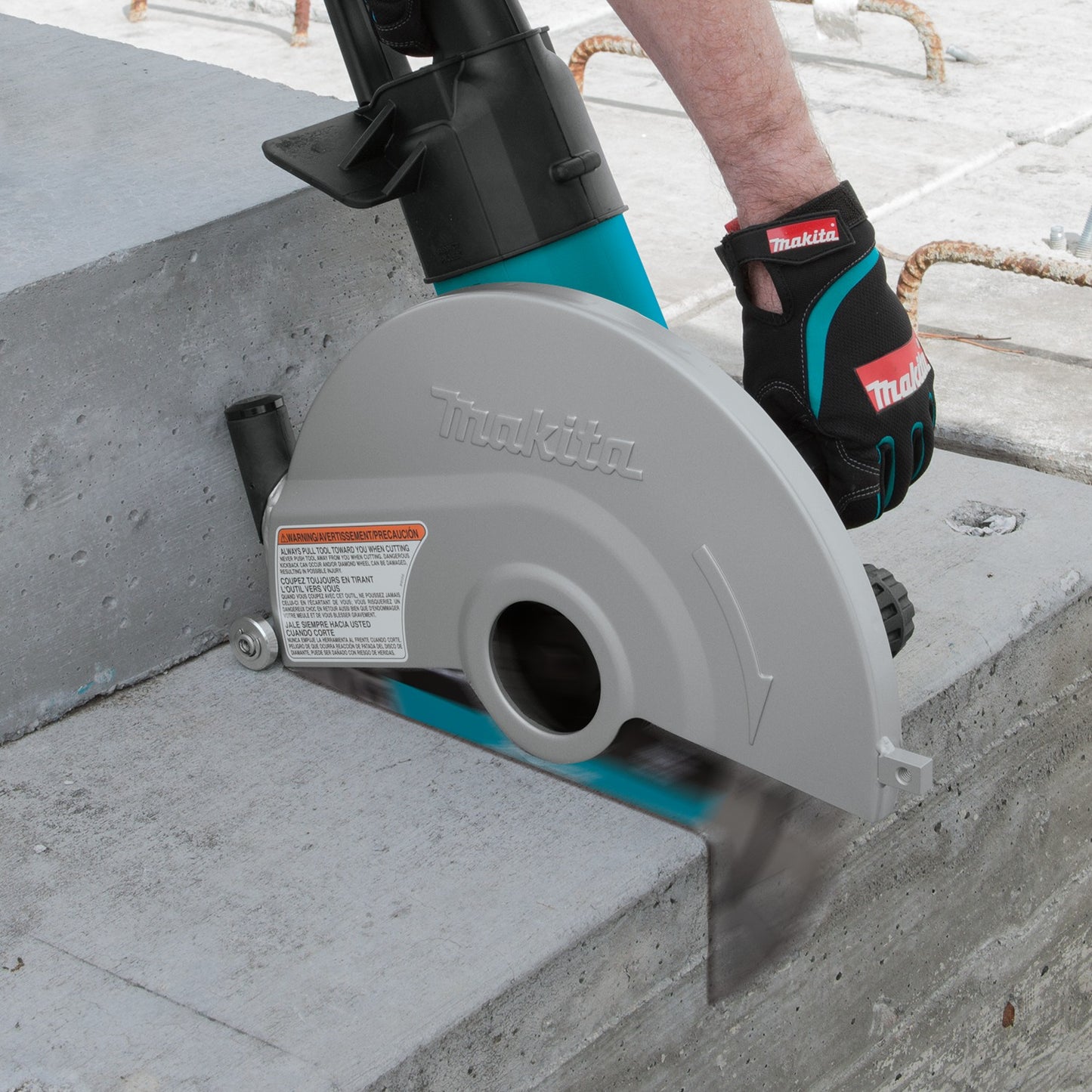 Makita 4114X 14" SJS™ Electric Angle Cutter, with 14" Diamond Blade