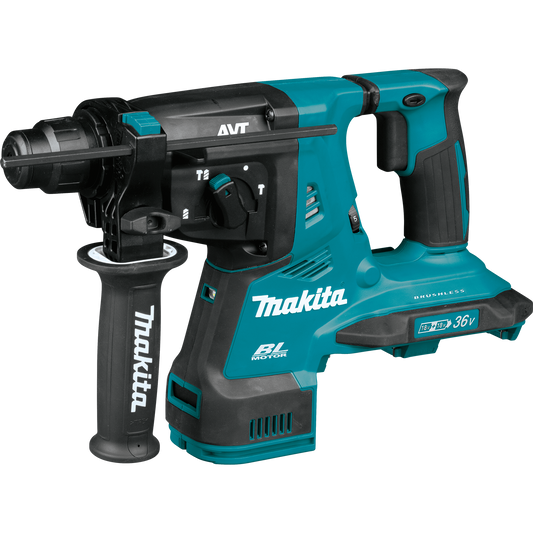 Makita XRH08Z 36V (18V X2) LXT® Brushless 1‑1/8" SDS‑PLUS AVT® Rotary Hammer, Tool Only