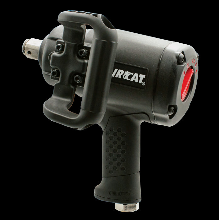 AirCat 1870-P-6 1" Low Weight Pistol Impact wrench w/6" Ext. Anvil 2100 ft-lbs