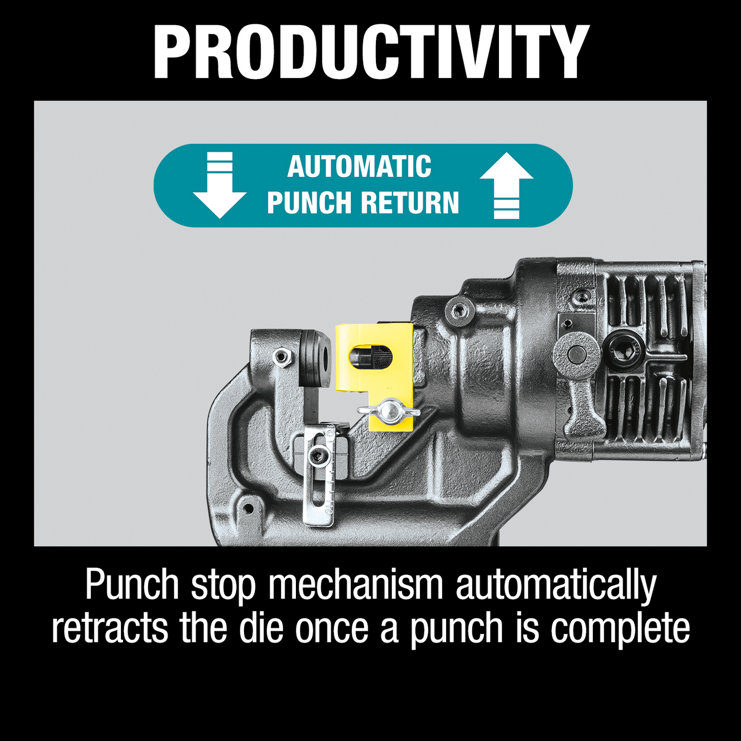 Makita XPP01ZK 18V LXT® Lithium‑Ion Cordless 5/16" Metal Hole Puncher, Tool Only