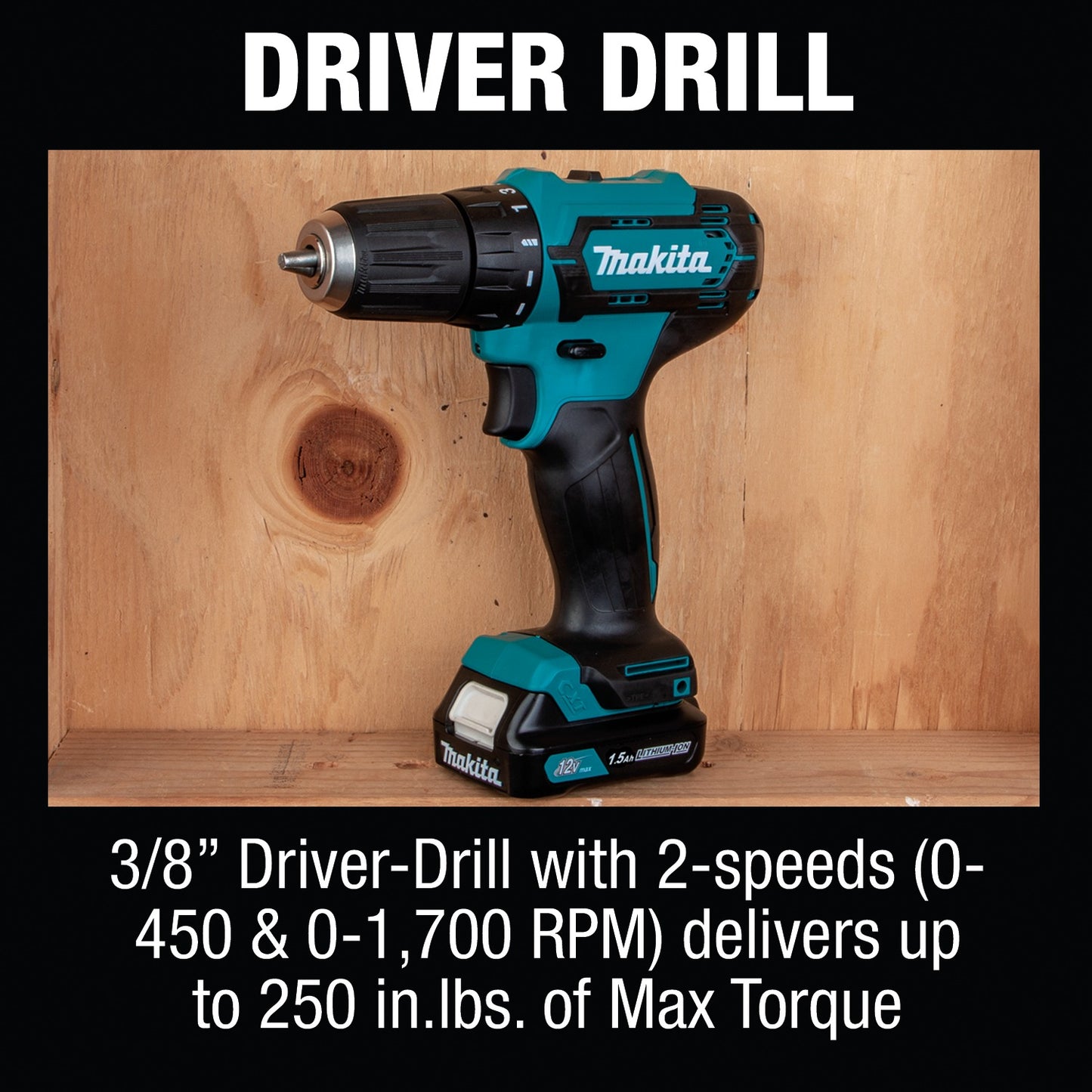 Makita CT232 12V max CXT® Lithium‑Ion Cordless 2‑Pc. Combo Kit (1.5Ah)