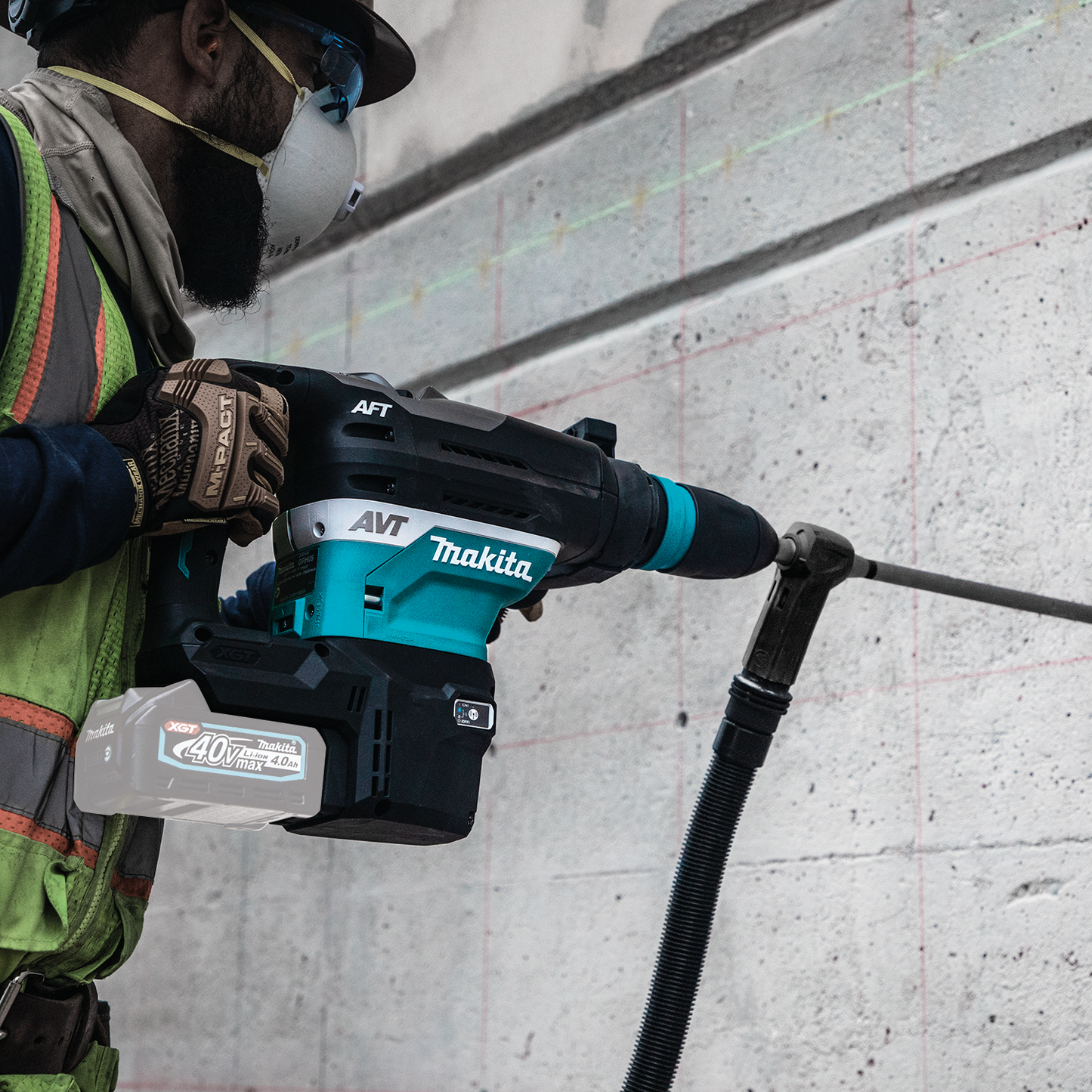 Makita GRH05Z 40V max XGT® Brushless Cordless 1‑9/16" SDS‑MAX AVT® Rotary Hammer, AFT®, AWS® Capable, Tool Only