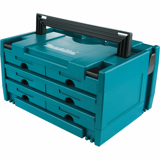 Makita P-84333 MAKPAC 6 Drawer Interlocking Case, 8‑1/2" x 15‑1/2" x 11‑5/8"
