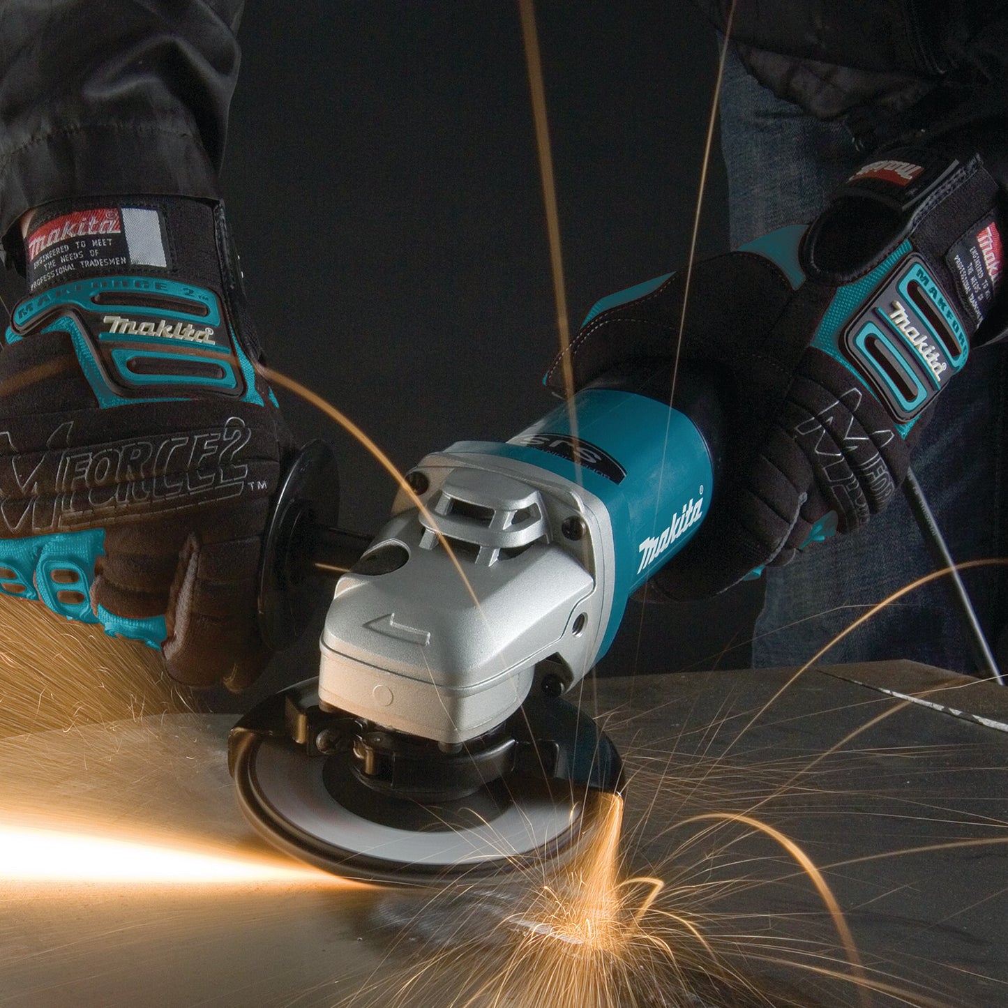 Makita 9565PC 5" SJS™ High‑Power Paddle Switch Angle Grinder