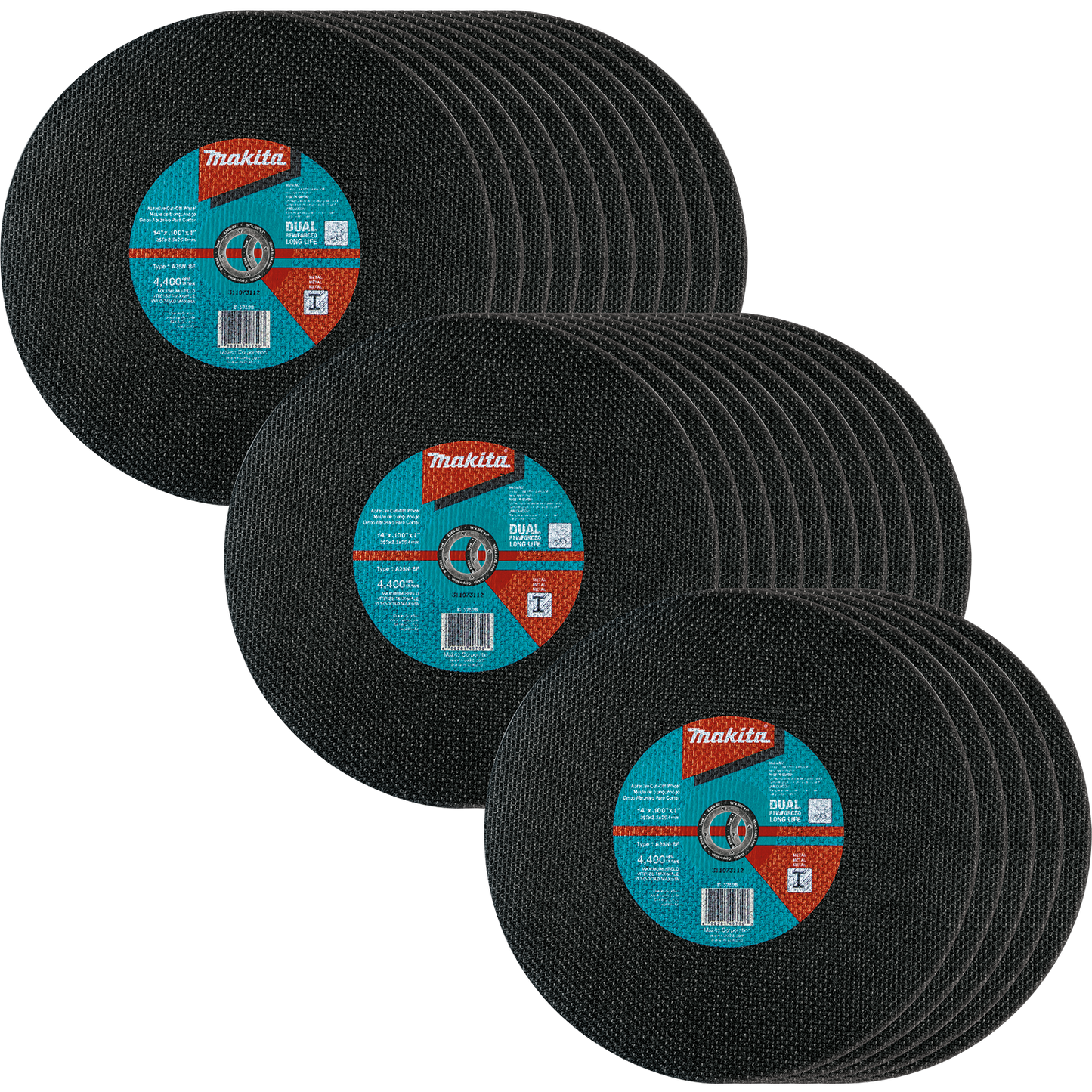 Makita B-57598-25 14" x 3/32" x 1" Abrasive Cut‑Off Wheel, 25/pk