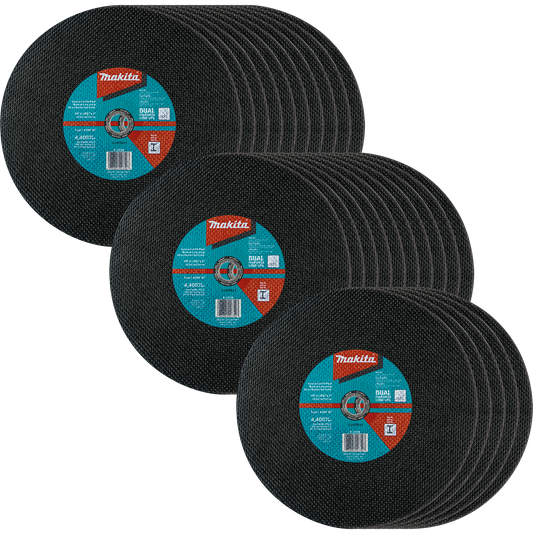 Makita B-57598-25 14" x 3/32" x 1" Abrasive Cut‑Off Wheel, 25/pk