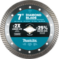 Makita E-02630 7" Diamond Blade, Turbo, Hard Material