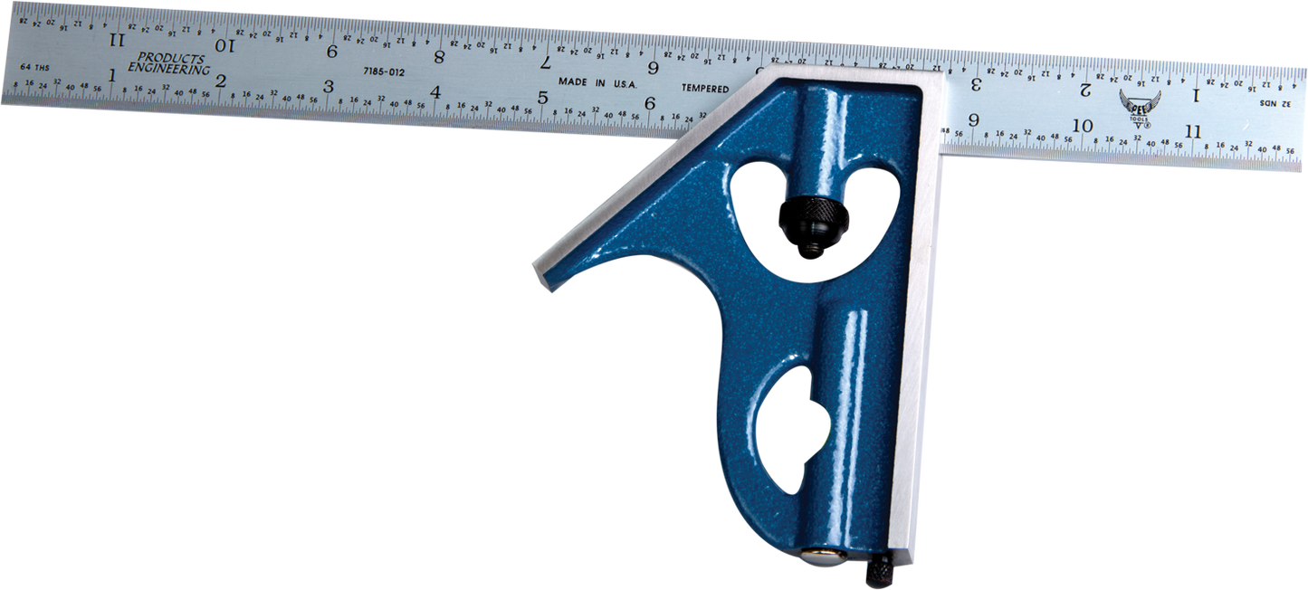 PEC Tools 7145-450 450mm Cast Iron 2-Piece Combination Square