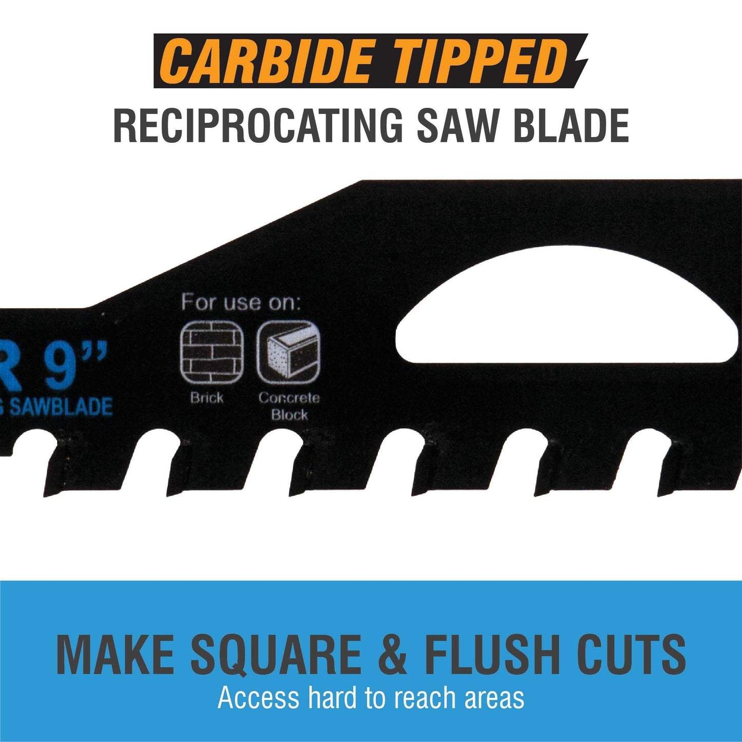 Spyder 200210 Spyder Masonry Carbide Tooth 12-In 2-Tpi Demolition Reciprocating Saw Blade