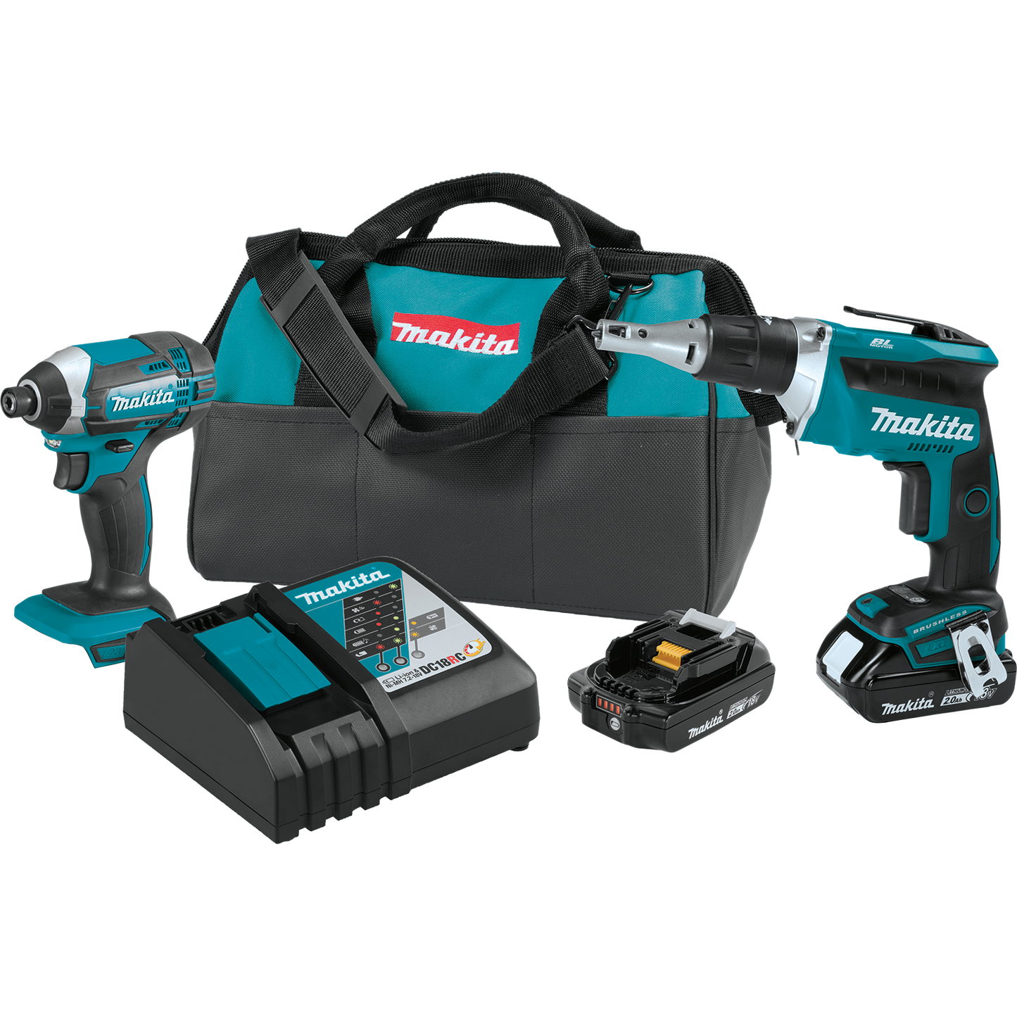 Makita XT262R 18V Lxt® Lithium Ion Compact Cordless 2 Pc. Combo Kit (2.0Ah)