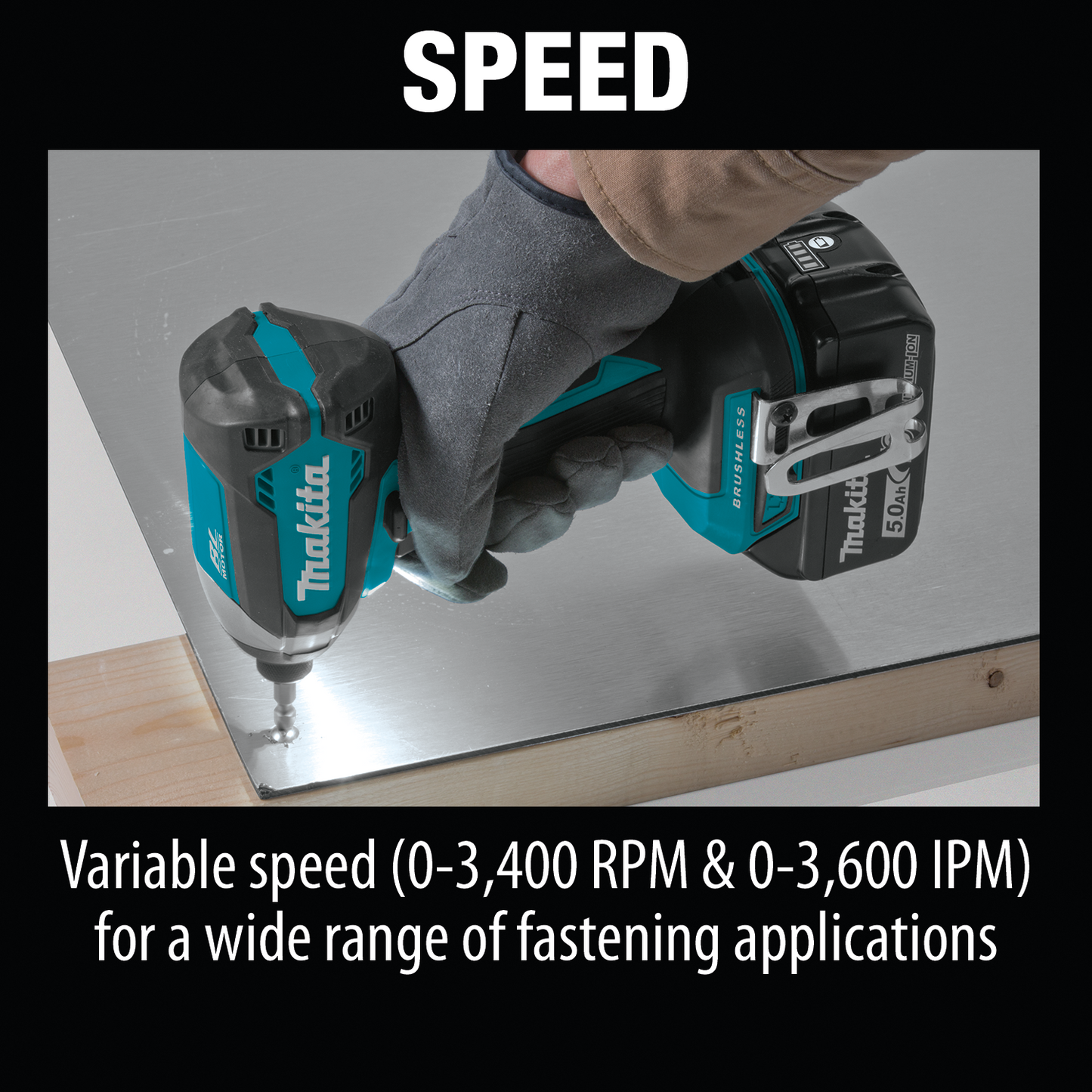 Makita XDT13T 18V LXT® Lithium‑Ion Brushless Cordless Impact Driver Kit (5.0Ah)