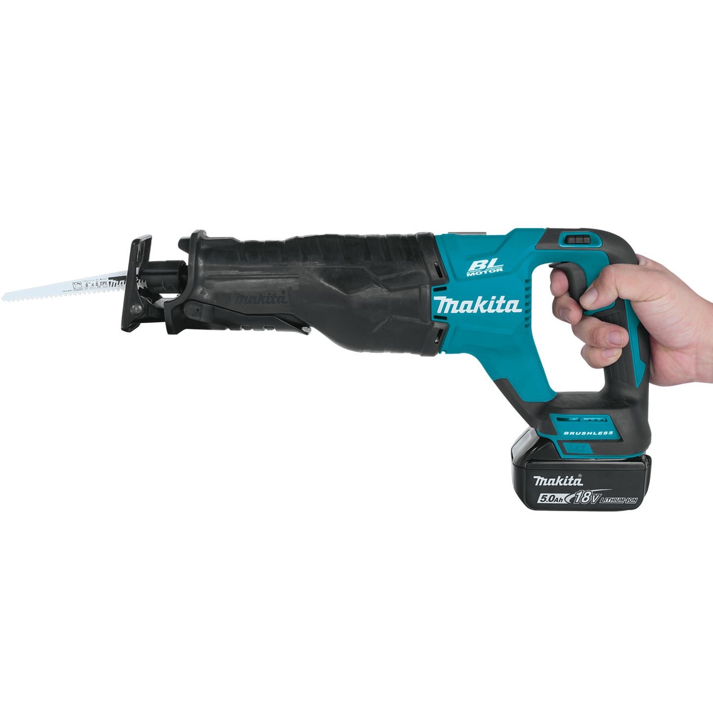 Makita XRJ05T 18V LXT® Lithium‑Ion Brushless Cordless Recipro Saw Kit (5.0Ah)