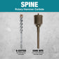 Makita B-63959 3/8" x 12" Spline Bit, 2‑Cutter