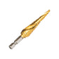 Klein Tools 25964 Step Drill Bit, Spiral Double-Fluted, 1/8-Inch To 1/2-Inch, Vaco