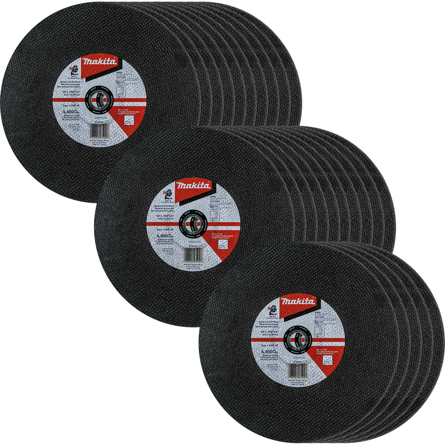 Makita B-64705-25 14" x 3/32" x 1" Abrasive Cut‑Off Wheel, 25/pk