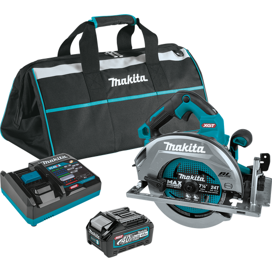 Makita GSH01M1 40V max XGT® Brushless Cordless 7‑1/4" Circular Saw Kit, AWS® Capable (4.0Ah)