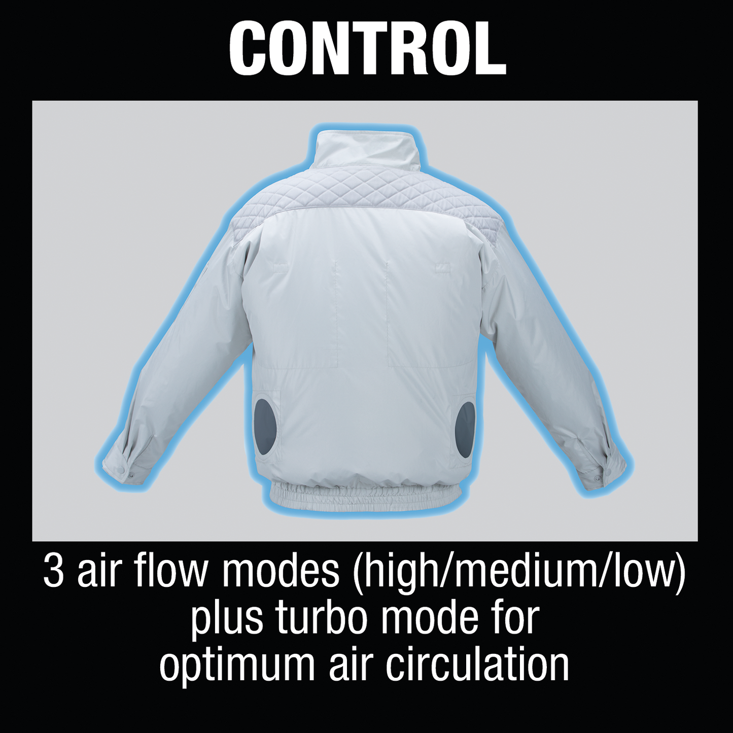 Makita DFJ405Z2XL 18V LXT® Lithium‑Ion Cordless UV Resistant Fan Jacket, Jacket Only (2XL)