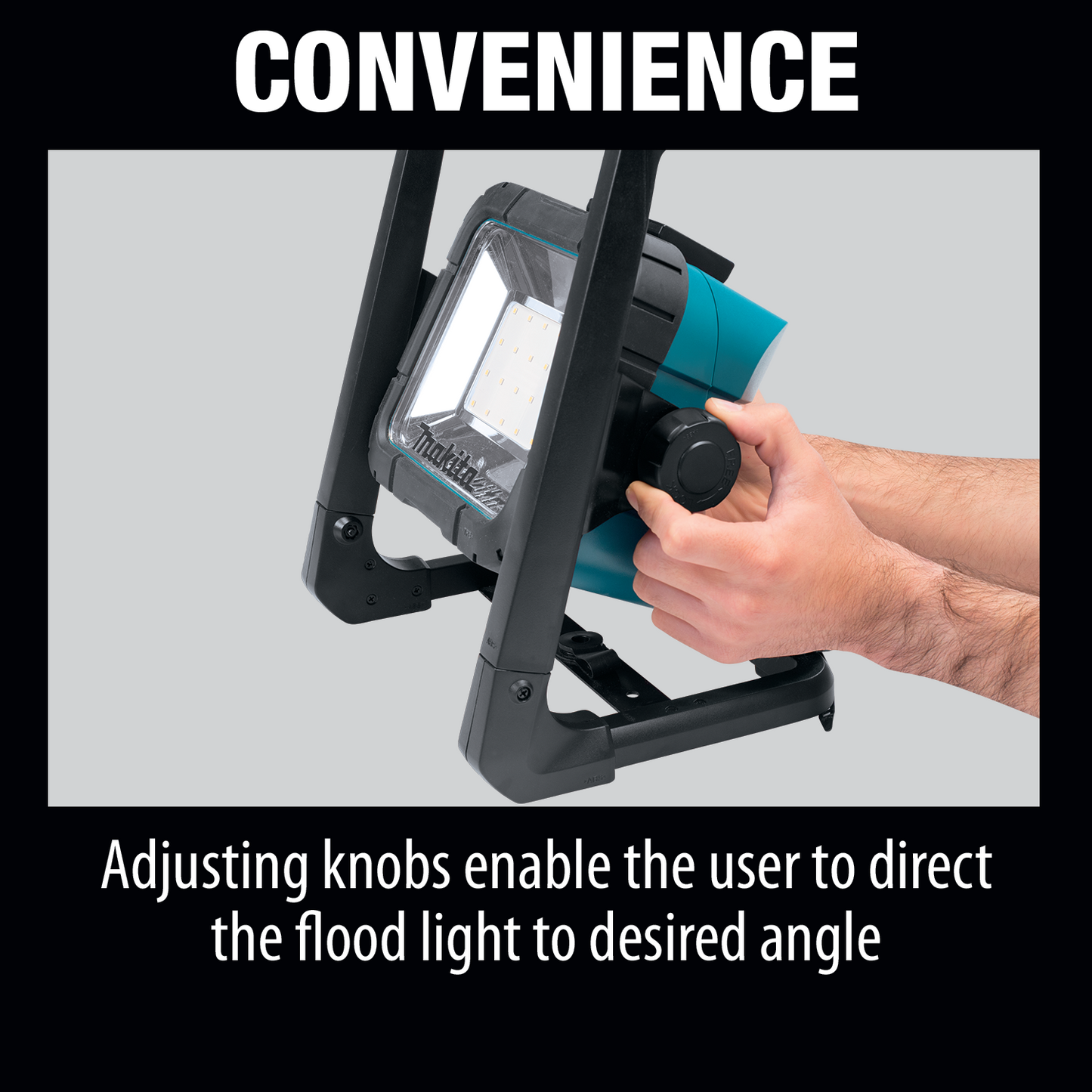 Makita DML805 18V LXT® Lithium‑Ion Cordless/Corded 20 L.E.D. Work Light, Light Only