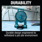 Makita DCF201Z 18V LXT® Lithium‑Ion Cordless/Corded 9" Fan, Tool Only