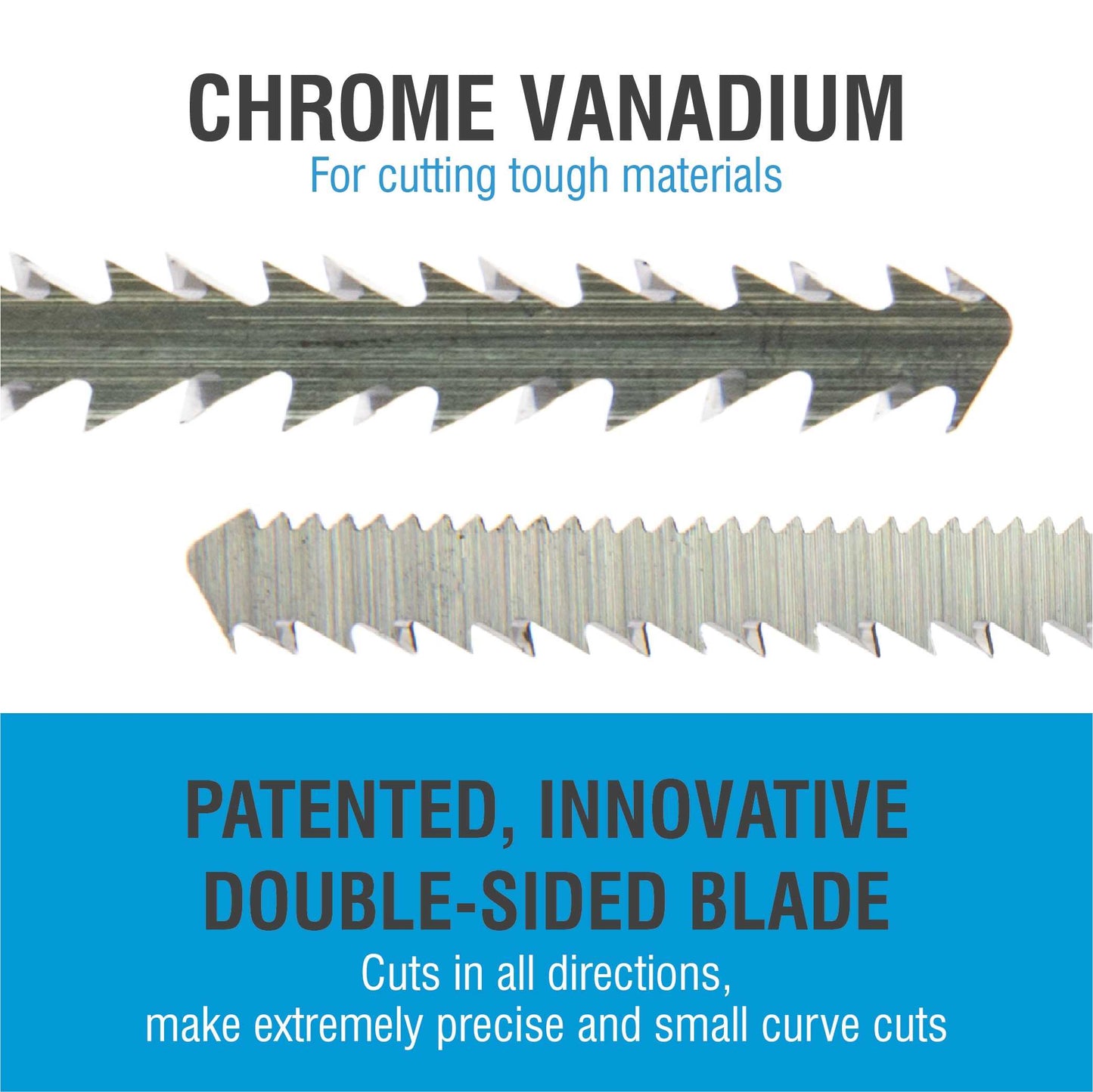 Spyder 300004 Spyder Double-Sided 4-In 10-Tpi T-Shank Chrome/Vanadium Blade Set (2-Pack)