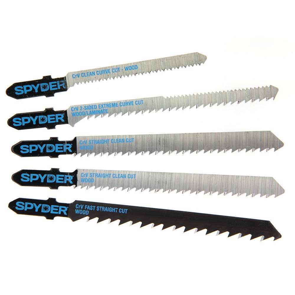 Spyder 300061 Spyder T-Shank High-Carbon Steel Blade Set (5-Pack)