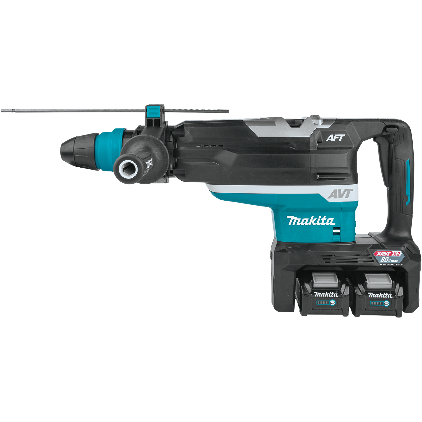 Makita GRH06PM 80V max (40V max X2) XGT® Brushless 2" SDS‑MAX AVT® Rotary Hammer Kit, AFT®, AWS® Capable (4.0Ah)