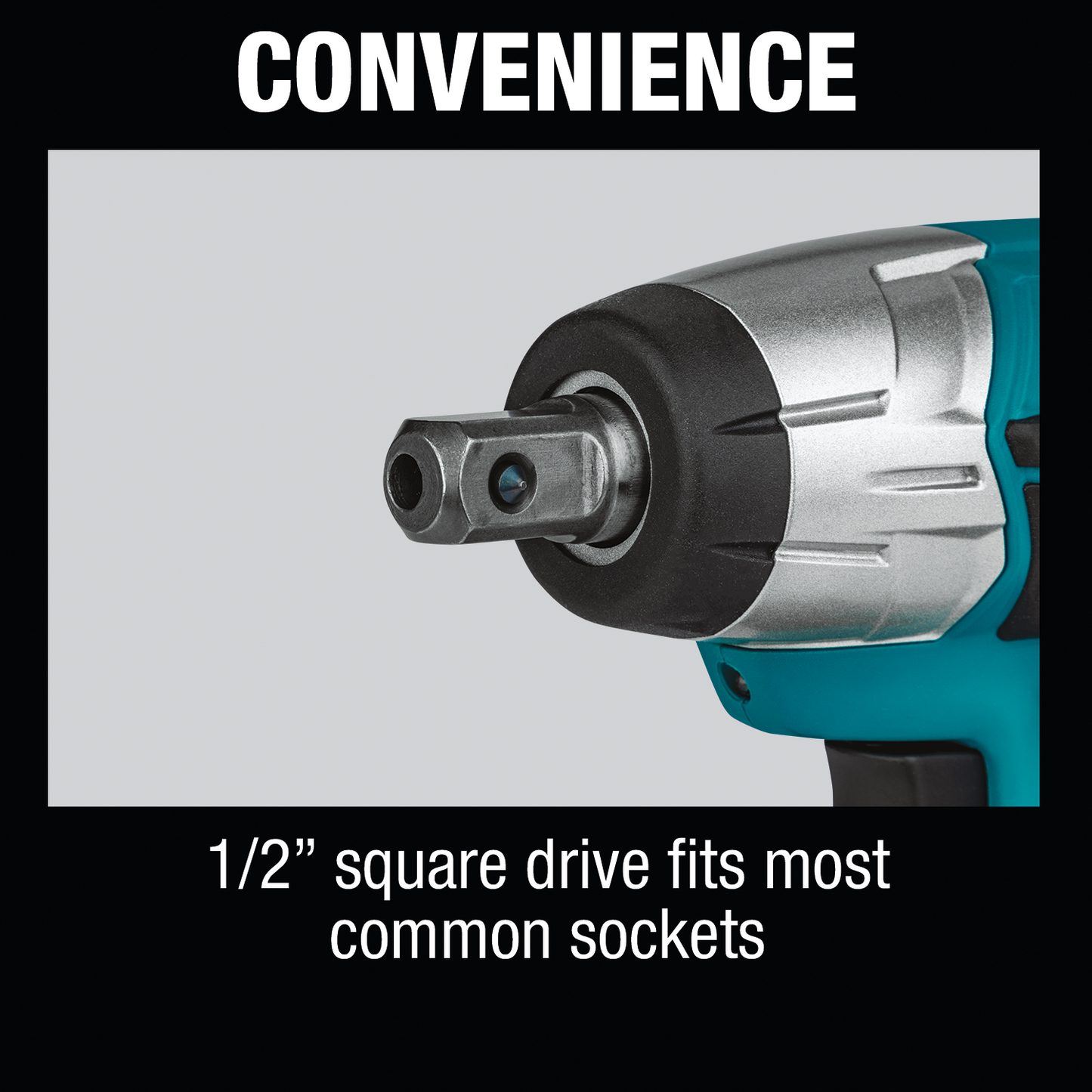 Makita WT03Z 12V max CXT® Lithium‑Ion Cordless 1/2" Sq. Drive Impact Wrench, Tool Only