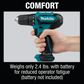 Makita FD09Z 12V max CXT® Lithium‑Ion Cordless 3/8" Driver‑Drill, Tool Only