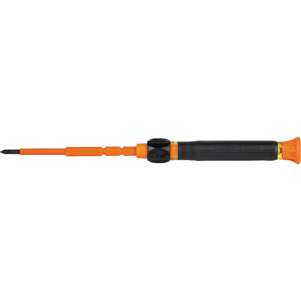 Klein Tools 32581INS 2-In-1 Insulated Electronics Screwdriver, Phillips, Slotted Bits