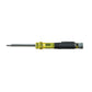 Klein Tools 32613 HVAC Pocket Screwdriver, 3-in-1, Phillips, Slotted, Schrader Bits