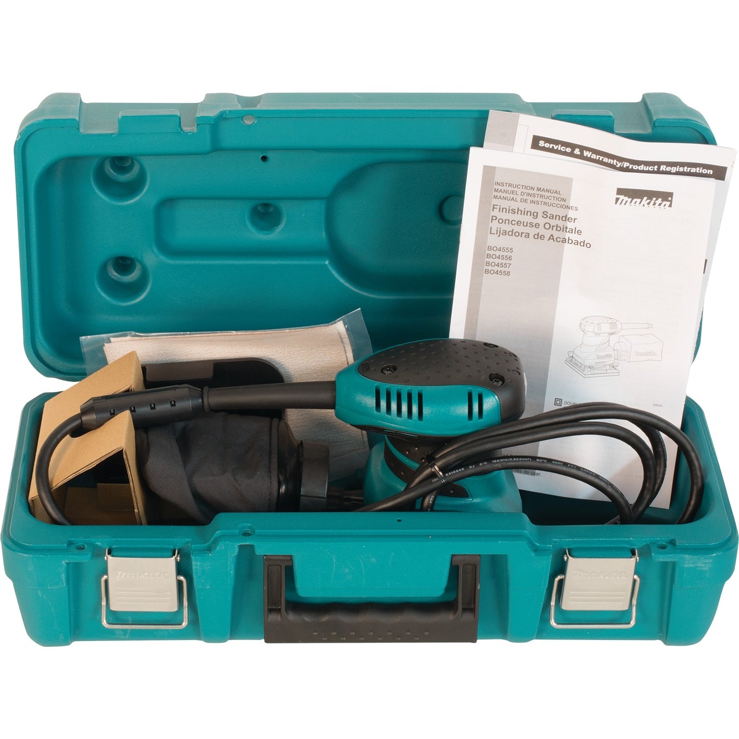 Makita BO4556K 1/4 Sheet Finishing Sander, with Tool Case