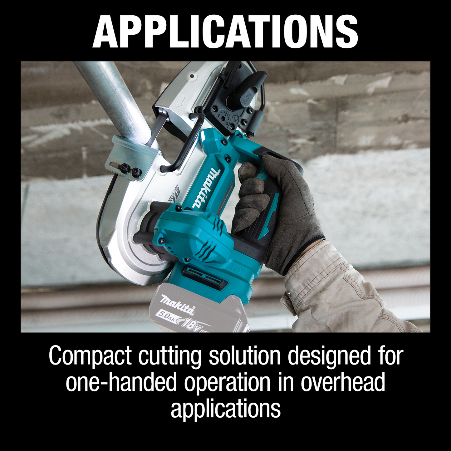 Makita XBP04Z 18V LXT® Lithium‑Ion Compact Brushless Cordless Band Saw, Tool Only