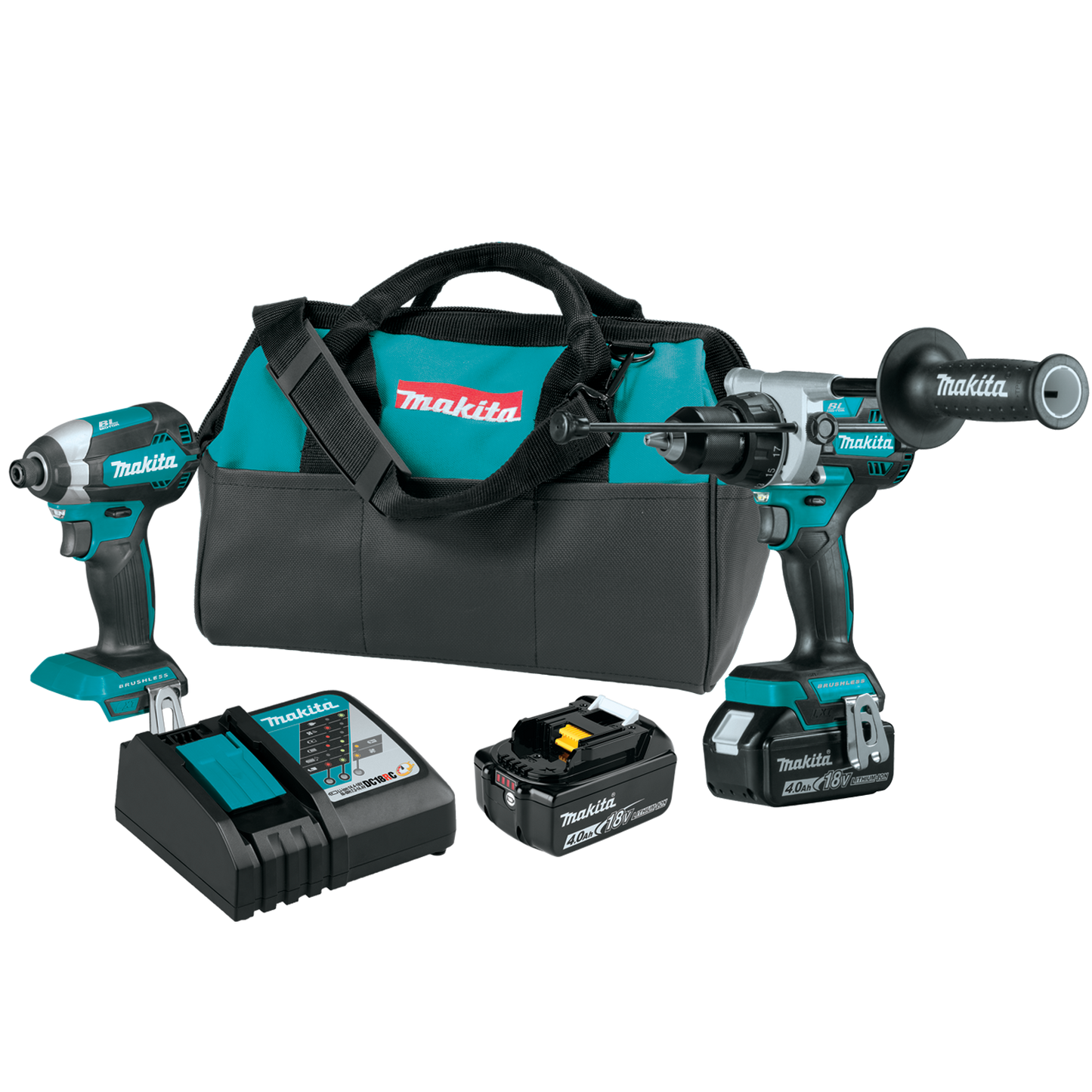 Makita XT291M 18V LXT® Lithium‑Ion Brushless Cordless 2‑Pc. Combo Kit (4.0Ah)