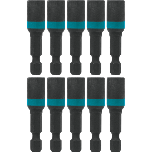 Makita A-97106 ImpactX™ 1/4″ x 1‑3/4″ Magnetic Nut Driver, 10/pk, Bulk