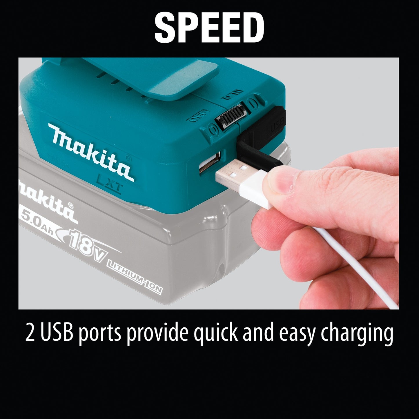 Makita ADP05 18V Lxt® Lithiumion Cordless Power Source, Power Source Only