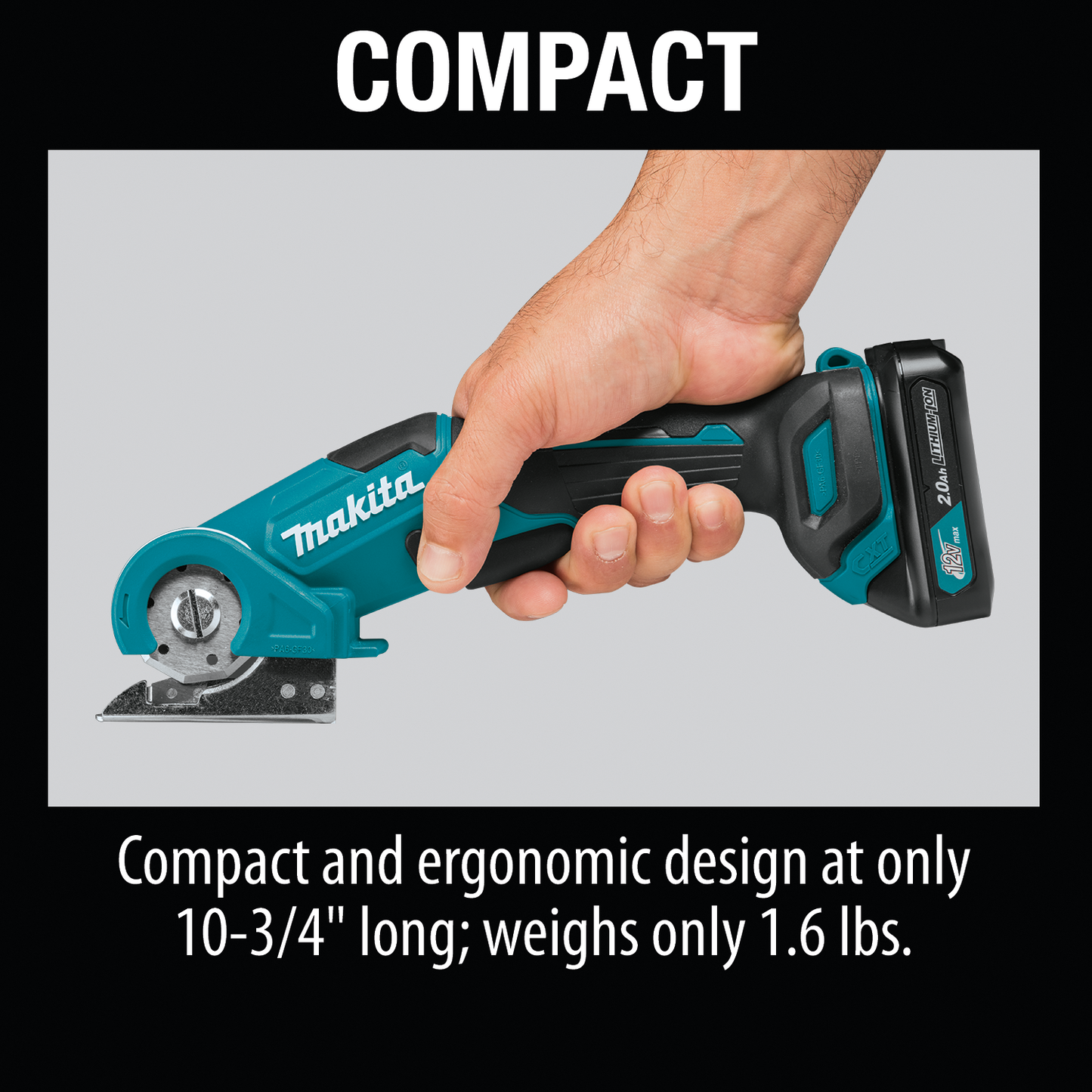 Makita PC01R3 12V max CXT® Lithium‑Ion Cordless Multi‑Cutter Kit (2.0Ah)