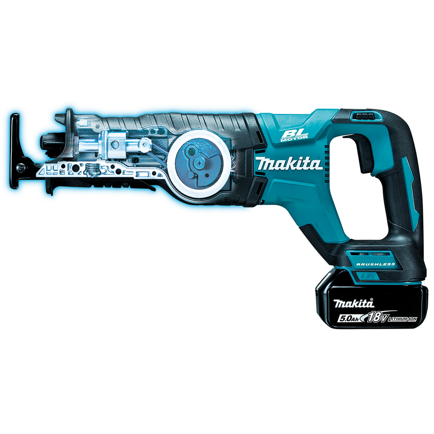 Makita XRJ05T 18V LXT® Lithium‑Ion Brushless Cordless Recipro Saw Kit (5.0Ah)