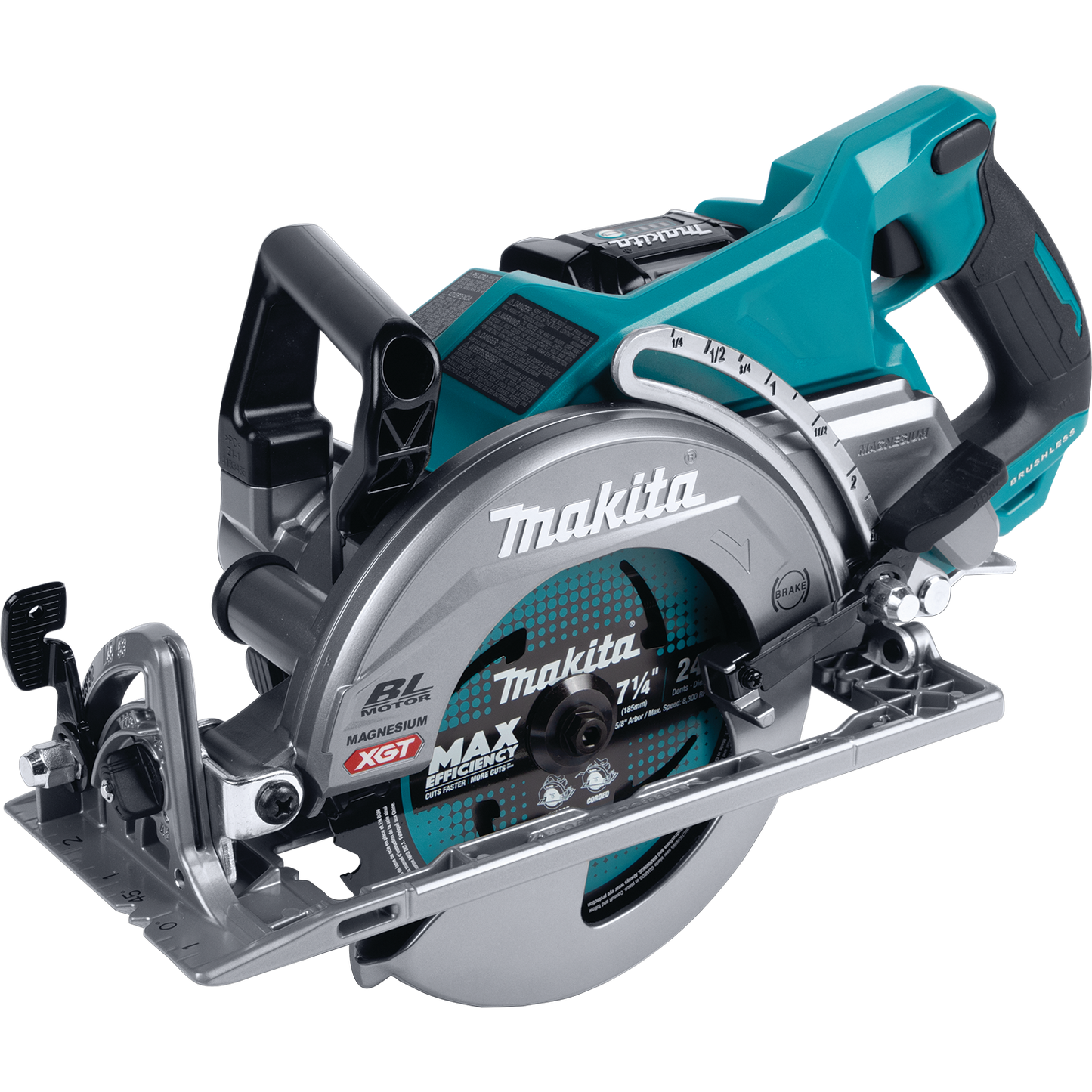 Makita GSR01M1 40V max XGT® Brushless Cordless Rear Handle 7‑1/4” Circular Saw Kit (4.0Ah)