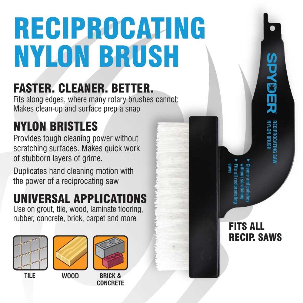 Spyder 400006 Spyder Reciprocating Saw Brush Attachment