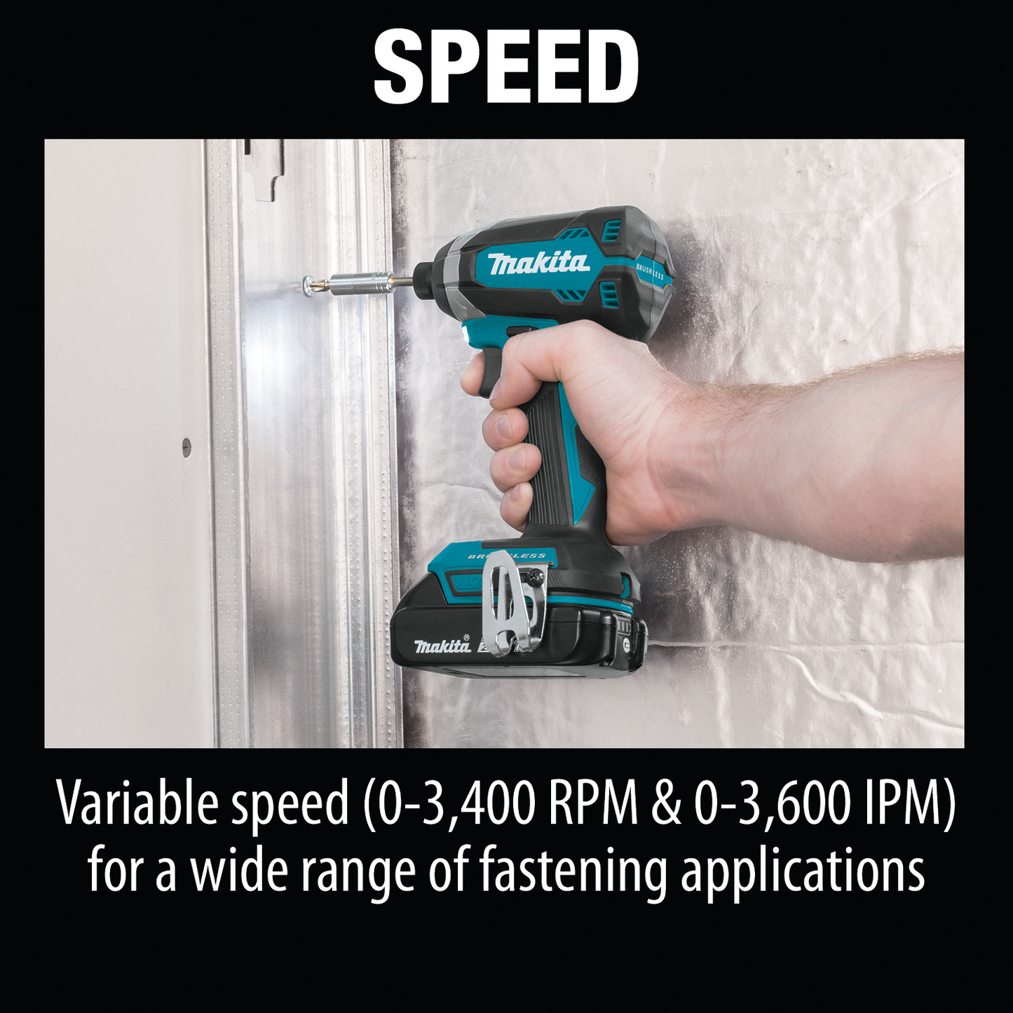 Makita XDT13R 18V LXT® Lithium‑Ion Compact Brushless Cordless Impact Driver Kit (2.0Ah)